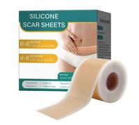 Flexible Scar Tape, Sturdy Healing Patches, 7x2 Inches Adhesive Strips with Gentle Hold, Soft Silicone Recovery Material, Scar Strip with Refined Finish, Skin Care for Face and Body