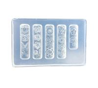 Flexible Sculpting Mold for Creative Nails Designs, Accessories & Resin Crafting Projects Nails Art Embossed Template