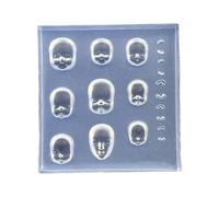 Flexible Sculpting Mold for Creative Nails Designs, Accessories & Resin Crafting Projects Nails Art Embossed Template