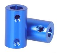 Flexible Shaft Coupler 5mm-5mm Blue Aluminum 2-Pack(2pcs 6-8mm)
