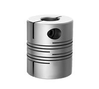 Flexible Shaft Coupling Aluminium Connector 2PCS Flexible Shaft Coupler Flex Clamp Coupling Connector D25 L30 5mm 6mm 6.35mm 1/4" .25 8mm 10mm 12m 12.7mm 1/2" .5 Inch(6.35 x8)