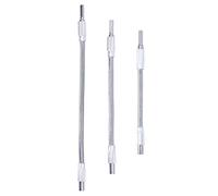 Flexible Shaft Extension Universal Drill Bit Extender Holder 3Pcs Set High Carbon Steel 200mm 250mm 300mm for Computer Case Electrical Cabinet Furniture