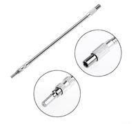 Flexible Shaft for Electric Drill, 150mm 300mm Metal Extension Screw Bit Tool with 1/4 Hex Shank Compatible with Power Drills and Manual Drivers(150MM)