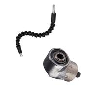 Flexible Shaft & Right Angle Screwdriver Adapter - High Carbon Steel, Rust-Resistant, for Drill Drivers