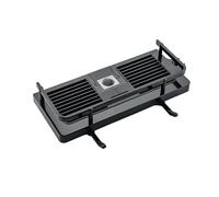 Flexible Shower Hose Bathroom Shower Storage Rack Organizer No Drilling Lifting Rod Head Holder Gel Tray Pole Shelves(Black)