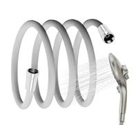 Flexible Shower Pump Removable Replacement | Replacement Manual Shower Hose Braided Universal for Bathtub Bathroom Kitchen Caravan Shower Portable Shower Hose Durable Anti-Kink Fac