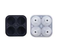 Flexible Silicone 3D Baseball Shape Ice Mold Round Ball Maker for Home Use and Drink Decoration Parties