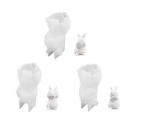 Flexible Silicone Accessory for Creating Rabbits Holders Decoration with Resin and Plaster Daily Use Silicone