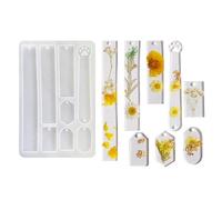 Flexible Silicone Bookmark Mold Various Shapes DIY Resin Molds Jewelry Making Moulds Suitable for DIY Project and Gifts Silicone Bookmark Molds