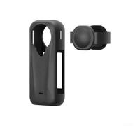 Flexible Silicone Case Designed Specifically for Insta360 X4 Air with Dedicated Lens Cover and Exact Cutout Alignment (Black)