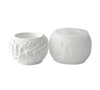 Flexible Silicone Craft Mold Small Train Shape Embossed Surfaces Suitable for Resin Casting Planter Decorative Items Craft Silicone Mold