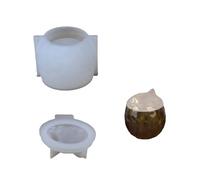 Flexible Silicone Crafting for Making Decorative Ear Designs Jars with Resin Pr Polymers Clay Jar with Lid