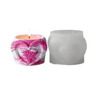 Flexible Silicone Crafting Mold Holder Moulds Heart Shape Storage Cup Moulds Suitable for Home Decors Enthusiasts Heart Shaped Cup Mold