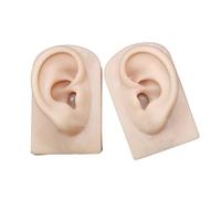 Flexible Silicone Ear Mannequins for Piercing Techniques Realistic Left and Right Human Ear Molds Jewelry Exhibits Props Makeup Artists Tool