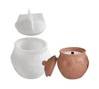 Flexible Silicone Easy Release for Unique Toilet Flower Vine Shaped Storage Jars Portable for Craft Enthusiasts Concrete