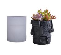 Flexible Silicone Facepot Cast for Rosin Concrete Handicrafts and Artisanal Home Deck