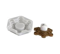 Flexible Silicone Flower Holders Molds, Beginner-Friendly Templates for Wax/Plaster Creations & S Tray Making Molds