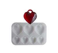 Flexible Silicone for 3D Heart Pendants Portable for Valentines Day Special Gifts Making and Craft Enthusiasts Jewelry Crafting