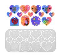 Flexible Silicone for 3D Heart Pendants Portable for Valentines Day Special Gifts Making and Craft Enthusiasts Easy Release