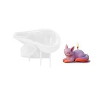 Flexible Silicone Foxes Mould for Epoxy Resin and Decorations, Reusable