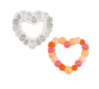 Flexible Silicone Garland / Heart Shaped Cake Decoration and Sugar Art Baking Accessories for Making Chocolates
