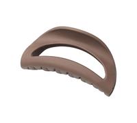 Flexible Silicone Hair Clip, Neutral Color, Coffee | Soft Silicone, Large Size Nonslip Teeth, Ideal for Daily Use or Special Event, Everyday Styling Accessories