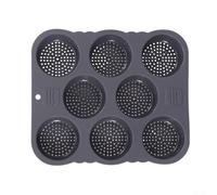 Flexible Silicone Hamburger Bun Maker, 8 Cavity Design for Effortless Baking and Easy Cleanup