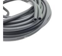 Flexible Silicone Hose Tube Nitrile Rubber Pipe - 2M Black, 3.0-19mm Multi-Size Smooth Fuel Tubing, for Petrol Diesel Oil Line(2M-OD 5XID 3.0MM)