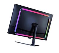Flexible Silicone LED Backlight for 24in Monitor with Screen Sync and Rhythm Detection Features Interactive RGB Lighting for Gaming Monitor Surround Effect with Software Control
