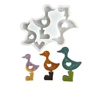 Flexible Silicone Mold for Crafting Realistic Duck Figurines in Rain Boot for Home Decors and Making