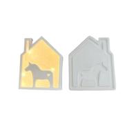 Flexible Silicone Mold for Crafting Unique Glowing House Night Lights for Craft Enthusiasts and Home Decors Designers User Friendly Silicone