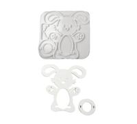 Flexible Silicone Mold for Easter Eggs Storage Stand Desk Ornament Gypsum Rabbits Shaped Decoration Easter Eggs Silicone
