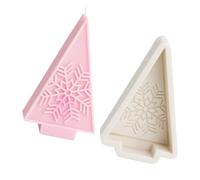 Flexible Silicone Mold Handmade Scented Snowflakes Christmas Tree Aromatherapys Home Decorations Pine Tree Silicone