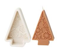 Flexible Silicone Mold Handmade Scented Snowflakes Christmas Tree Aromatherapys Mold Home Decorations Pine Tree Silicone