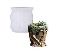 Flexible Silicone Mold Jewelry Making for Resin Tree House Planter Coin Storage Resin Container