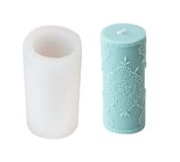 Flexible Silicone Mold Lace Pattern Cylinder Epoxy Resin Wax Molds Jewelry Making Supplies Silicone Mold for Ornament