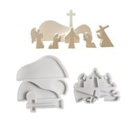 Flexible Silicone Mold Religious Themed Decoration Making Temperature Resistant Gypsum for Desk Ornament Faith Ornament Creation