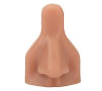 Flexible Silicone Nose Model Practice Suture Jewelry Display Authentic Imitation Small Size Easy Carry (Deep Skin Tone)