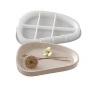 Flexible Silicone Oval Plate Tray with Sturdy Feature Designs Craft Supplies for Household Use and Special Occasions Oval PlateTray