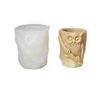 Flexible Silicone Owl Pen Holder Craft Mold for Owl Shaped Planter Pen Holders Resin Jewelry Decoration Jewelry Making Silicone Mold