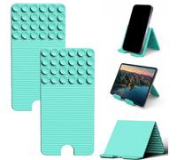 Flexible Silicone Phone Stand with Suction Cups & Charging Port Cutout (C*2PCS)