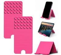 Flexible Silicone Phone Stand with Suction Cups & Charging Port Cutout (D*2PCS)