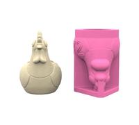 Flexible Silicone Planter Mold Rooster Shape Flowerpot Moulds for Making Concrete and Resin Flower Holders Concrete Mold