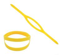 Flexible Silicone Snorkel Strap One Size Fits All Divers(Yellow)