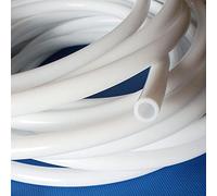 Flexible Silicone Tubing,Silicone Rubber Tube 1 Meter Food Grade Multicolor ID 5-10mm Water Connector(White,ID 4mm OD 7mm)