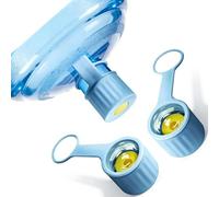 Flexible Silicone Water Bucket Lid Fits 55mm and 60mm Bottles Having Secure Spill Proof Seal and Loop Hygienic Kitchen Accessory