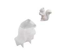 Flexible Silicone Wax Craft Project Mold Use Friendly Squirrels Basket Shape for Resin and Plaster Artwork