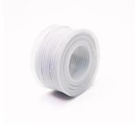 Flexible Silicone Wire, 1 Roll 4-15M 16-30A WG Stranded Tinned Copper MU·Lticolor -60°C to 200°C for Auto Home(White,18A WG-4m)