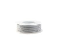 Flexible Silicone Wire 30/28/26/24/22/20/18/16AWG Kit Silicone Rubber Insulated Tinned Copper 600V Heat-resistant Cable(White,1 ROLL_28AWG 10M PER ROLL)