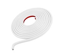 Flexible Silicone Wire Channel Protector 15 X 10 Mm Semi-Round Floor Cord Cover, Indoor Cable Organizer for Work Areas Exposed Wire Cord Concealment Guide Indoor Cable Tidy Desk Cover Floor Raceway